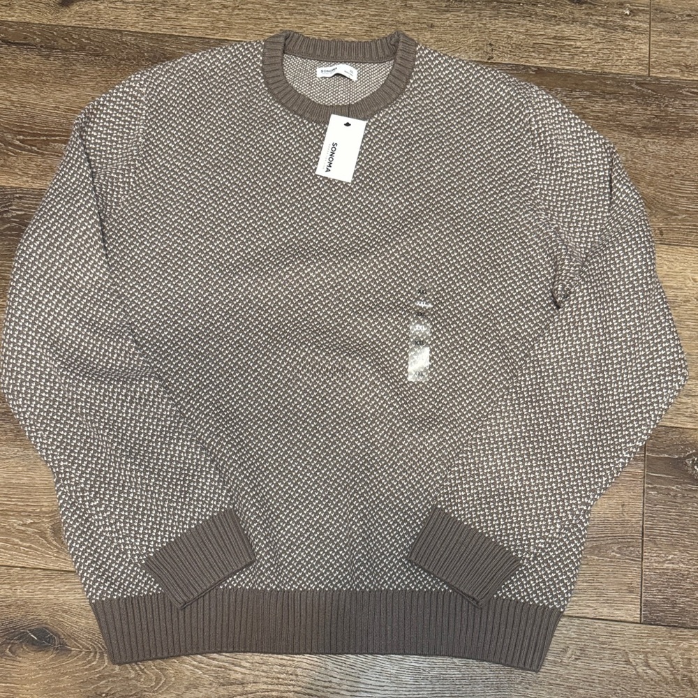 Sonoma‎ crewneck sweater birdseye XXL NWT